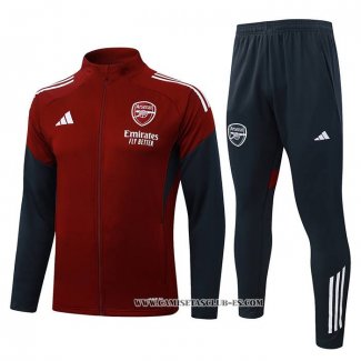 Chandal de Chaqueta del Arsenal Nino 25-26 Rojo Negro