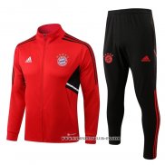 Chandal de Chaqueta del Bayern Munich Nino 22-23 Rojo