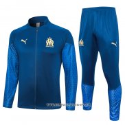 Chandal de Chaqueta del Olympique Marsella 23-24 Azul Oscuro