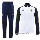 Chandal de Chaqueta del Real Madrid 22-23 Blanco y Azul