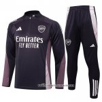 Chandal de Sudadera del Arsenal Nino 24-25 Gris Oscuro
