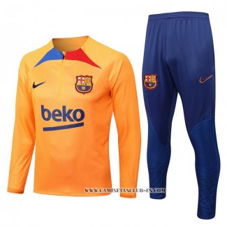 Chandal de Sudadera del Barcelona 22-23 Naranja