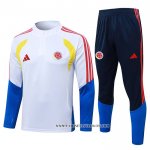 Chandal de Sudadera del Colombia Nino 26-27 Blanco