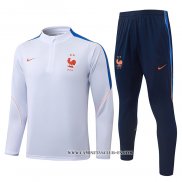 Chandal de Sudadera del Francia 26-27 Blanco