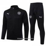 Chandal de Sudadera del Manchester City Nino 25-26 Negro