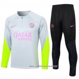 Chandal de Sudadera del Paris Saint-Germain Nino 23-24 Gris