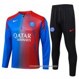 Chandal de Sudadera del Paris Saint-Germain Nino 25-26 Azul Rojo