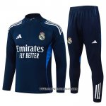 Chandal de Sudadera del Real Madrid Nino 25-26 Azul