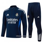 Chandal de Sudadera del Real Madrid Nino 25-26 Azul