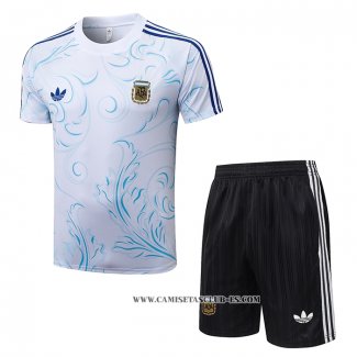 Chandal del Argentina 26-27 Manga Corta Blanco - Pantalon Corto