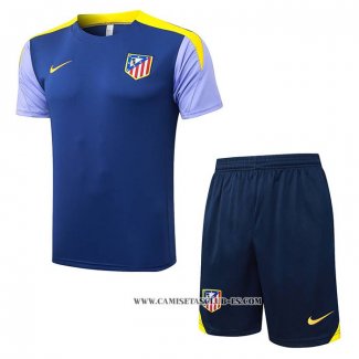 Chandal del Atletico Madrid 25-26 Manga Corta Azul - Pantalon Corto