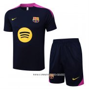 Chandal del Barcelona 25-26 Manga Corta Negro Purpura - Pantalon Corto