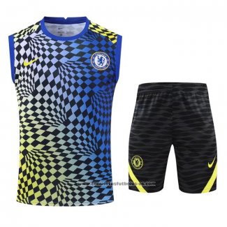 Chandal del Chelsea 22-23 Sin Mangas Azul