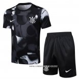 Chandal del Corinthians 25-26 Manga Corta Negro - Pantalon Corto