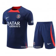 Chandal del Paris Saint-Germain 22-23 Manga Corta Azul Oscuro - Pantalon Corto