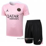 Chandal del Paris Saint-Germain Jordan 24-25 Manga Corta Rosa - Pantalon Corto