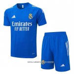 Chandal del Real Madrid 25-26 Manga Corta Azul Blanco - Pantalon Corto