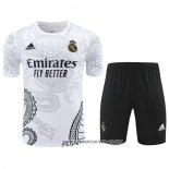 Chandal del Real Madrid Dragon 24-25 Manga Corta Blanco - Pantalon Corto