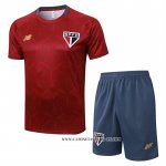 Chandal del Sao Paulo 25-26 Manga Corta Rojo - Pantalon Corto