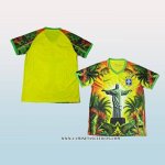 Tailandia Camiseta Brasil Jesus 25-26 Amarillo Verde