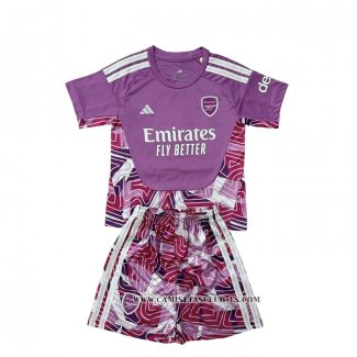 Camiseta Arsenal Portero Nino 26-27 Rosa