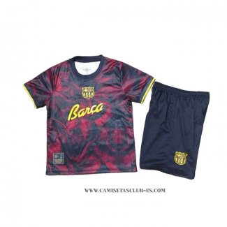Camiseta Barcelona Special Nino 26-27 Negro Rojo