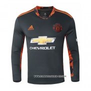 Camiseta Manchester United Portero 20-21 Manga Larga Negro