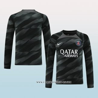 Camiseta Paris Saint-Germain Portero 23-24 Manga Larga Negro