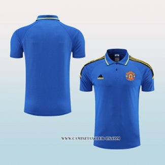 Camiseta Polo del Manchester United 22-23 Azul