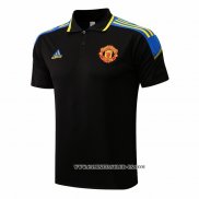 Camiseta Polo del Manchester United 22-23 Negro