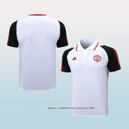 Camiseta Polo del Manchester United 23-24 Blanco