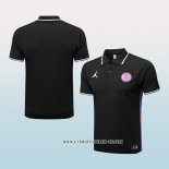 Camiseta Polo del Paris Saint-Germain Jordan 22-23 Negro