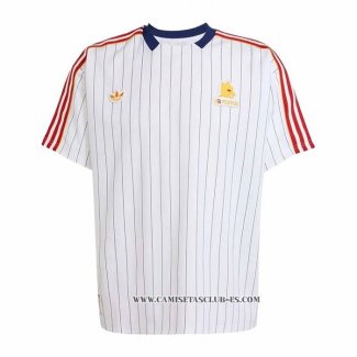 Camiseta Pre Partido del Roma 25-26 Blanco