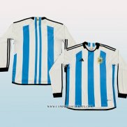 Camiseta Primera Argentina 3 Estrellas 2022 Manga Larga