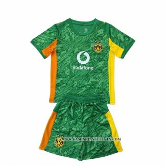 Camiseta Primera Borussia Dortmund Portero Nino 25-26 Verde