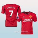 Camiseta Primera Manchester United Jugador Beckham 23-24