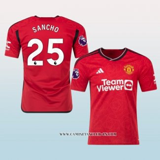 Camiseta Primera Manchester United Jugador Sancho 23-24