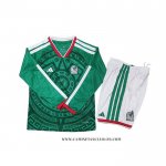Camiseta Primera Mexico Nino 2026 Manga Larga