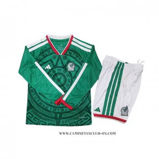 Camiseta Primera Mexico Nino 2026 Manga Larga