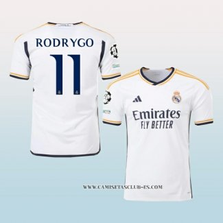 Camiseta Primera Real Madrid Jugador Rodrygo 23-24