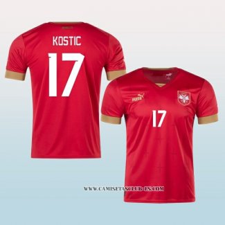 Camiseta Primera Serbia Jugador Kostic 2022