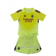 Camiseta Real Madrid Portero Nino 25-26 Amarillo