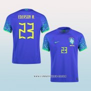 Camiseta Segunda Brasil Jugador Ederson M. 2022