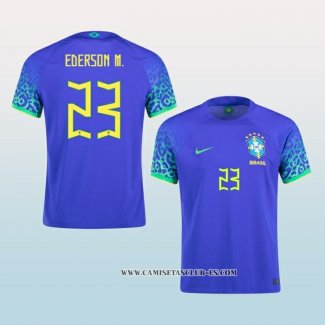 Camiseta Segunda Brasil Jugador Ederson M. 2022