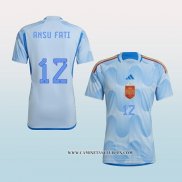 Camiseta Segunda Espana Jugador Ansu Fati 2022