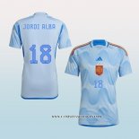 Camiseta Segunda Espana Jugador Jordi Alba 2022