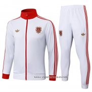 Chandal de Chaqueta del Bayern Munich 125 Aniversario Nino 25-26 Blanco
