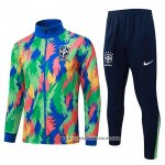 Chandal de Chaqueta del Brasil 25-26 Multicolor