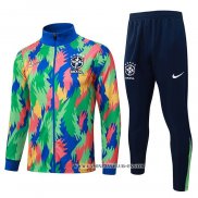 Chandal de Chaqueta del Brasil 25-26 Multicolor