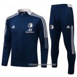 Chandal de Chaqueta del Feyenoord 21-22 Azul